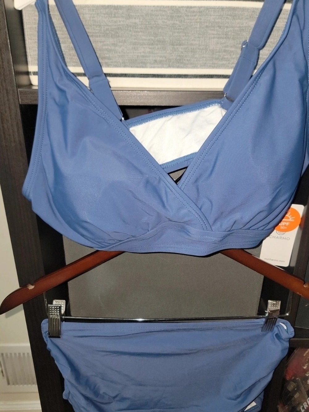 Charmo Comfort Wireless Bralette and High-Waist Brief Bathing Suit Size Small